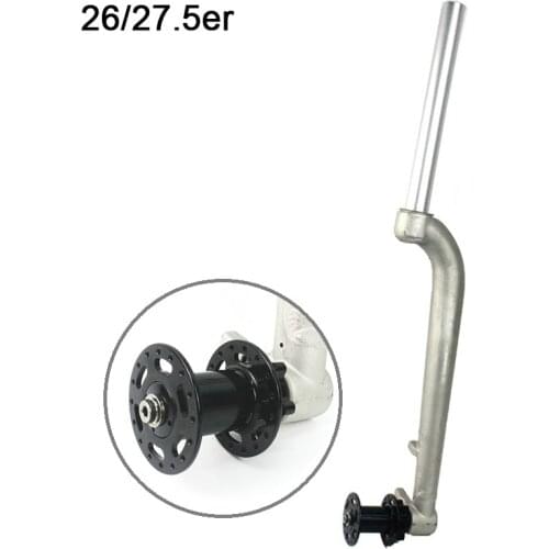 Bicycle Front Fork 26/27.5ER MTB Mountain Bike Hard Fork Aluminium Primary Color Individuality Fork DIY Lefty Fork Bike Fork