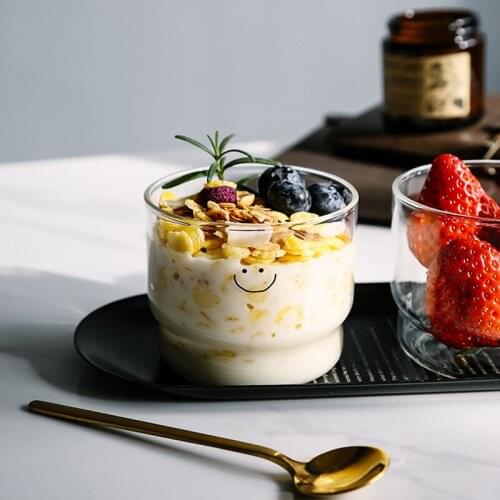 Transparent glass cup espresso iced coffee mug strawberry milk tea cute cups drinkware tumbler whiskey cocktail wine shot glass