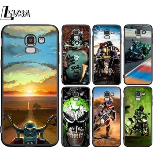 Retro Moto Cross Motorcycle For Samsung Galaxy J8 J7 Duo J6 J5 Prime J4 Plus J3 J2 Core 2018 2017 2016 Phone Case