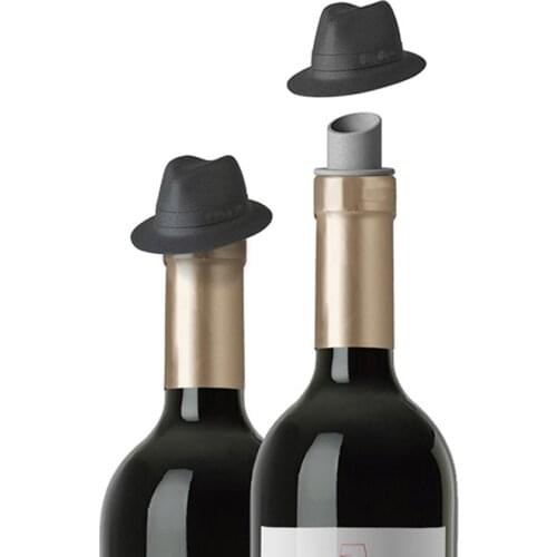 Silicone Wine Stopper Cowboy Cap Wine Bottle Stopper Household Creative Wine Bottle Stopper Bar Tools Kitchen Supplies 2021 Hot