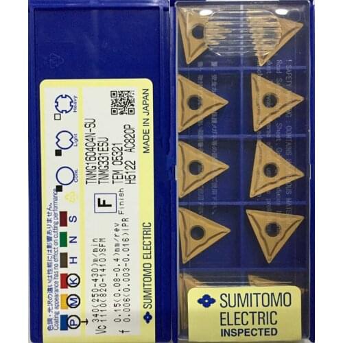 TNMG160402N-SU TNMG160404N-SU TNMG160408N-SU AC820P AC630M AC530U 100% original SUMITOMO Carbide insert