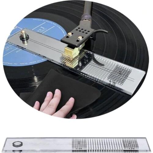 LP Vinyl Cartridge Stylus Azimuth Compensation Angle Calibration Gauge Adjustment Ruler For Phonograph Turntable