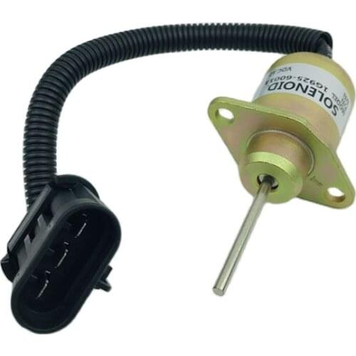 High Quality DC12V /24V Fuel Shut Off Solenoid 1G925-60011 Fits Skid Steer 325 328 329 331 334 Engine Flameout Switch