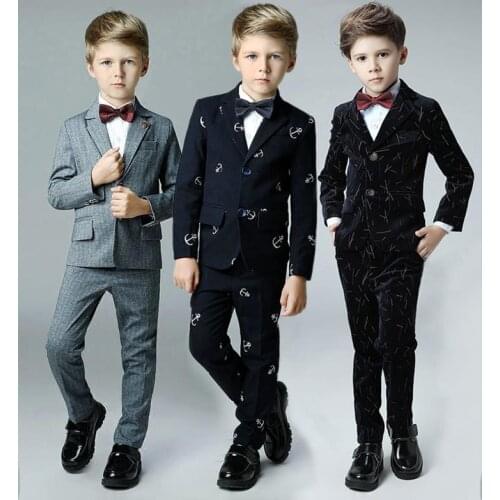 High quality Childrens suit new spring & autumn Korean boy suit suit student costumes children wedding flower girl dress boy
