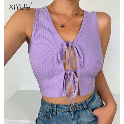 XIYUU Women's Cropped Tank Tops