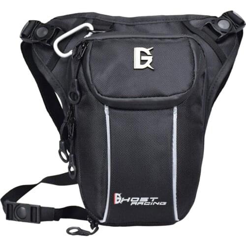 Polyester Polyester Black Drop Leg Motorcycle Bike Fanny Pack Belt Belt Bag Handbag Kawasaki Bags