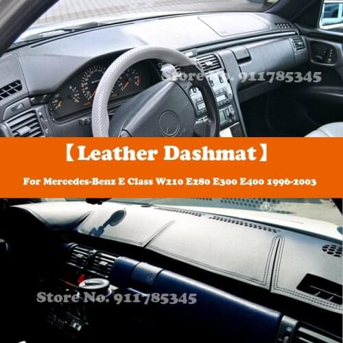 Suede Leather Dashmat Car-Styling Dashboard Cover Pad Sunshade For Mercedes-Benz E Class W210 E280 E300 E400 1996 1998 2000-2003