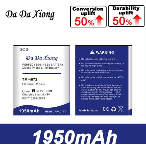 Da Da Xiong 1950mAh TM-4072 Battery for texet TM-4072 4072 TM-4272 battery