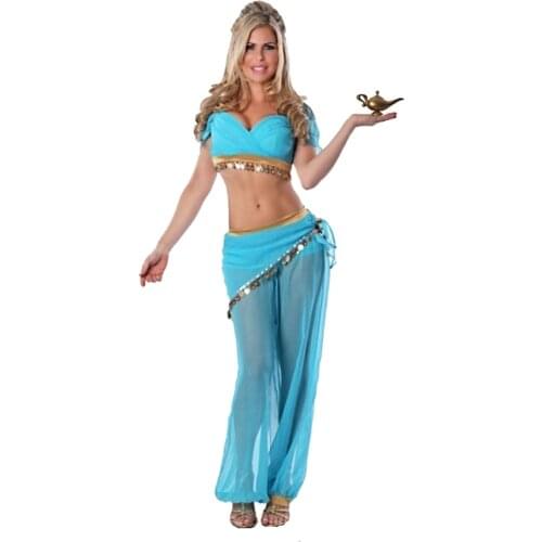 Sexy Belly Dancing Arab Costume Set Halloween Princess Cosplay Party Dress Women Stage Performance Beautiful Clothing