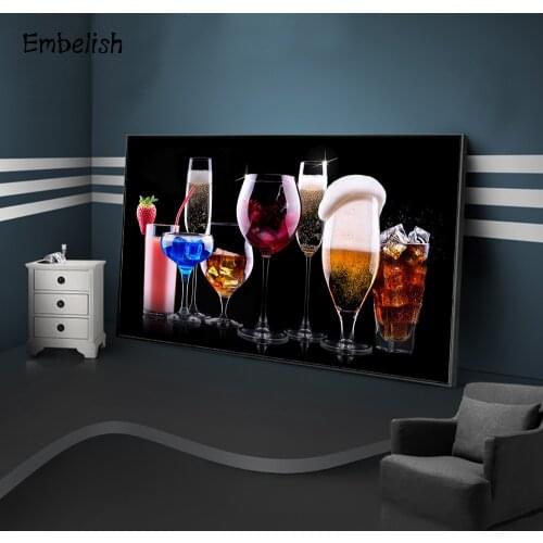 1 Panels HD Wall Art Pictures Modern Home Decor Modular Posters For Living Room Colorful Beer Drinks Canvas Paintings