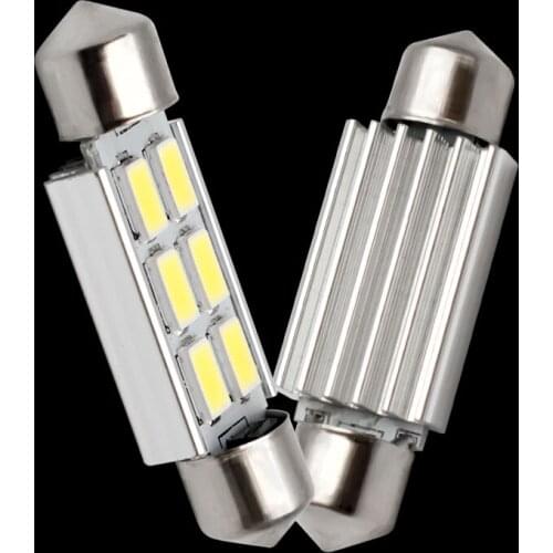 10pcs 39mm C5W C10W C3W 6 led 5630 smd Festoon CANBUS NO Error Car Licence Plate Light Auto Dome lamp Reading Lights 12V