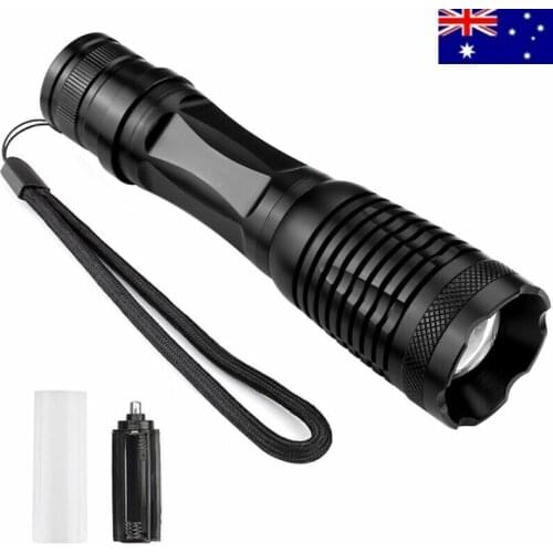 1000LM Flashlights LED Portable Adjustable Tactical Flashlight Torch Light Zoomable Water-Resistant For Hiking Camping Hunting