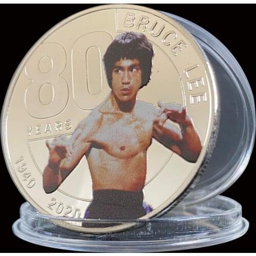 1940-2020 80 Years Silver Coin Of Bruce LEE Chinese Kung Fu Master