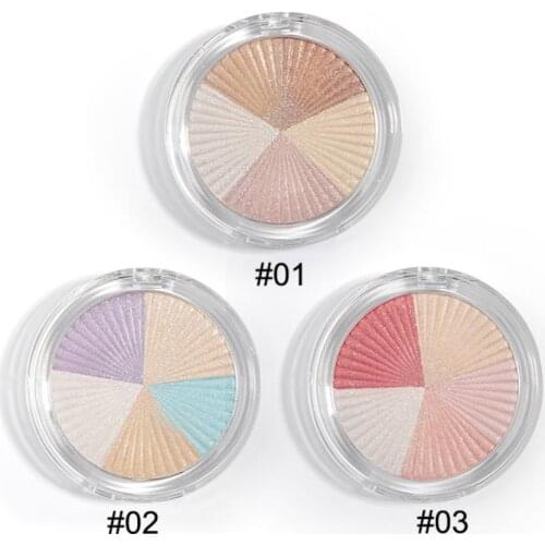 30pcs Wholesale Highlighter Powder Palette Private Label Face High Gloss Shimmer Powder Bronzer Repair Makeup Repair Illuminator