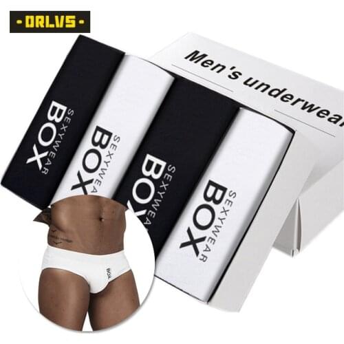 4Pcs/lot Men Briefs Cotton Sexy Underwear Men Shorts Panties Breathable Briefs Men Bikini Gay Mans Underpants Wholesale M-XXL