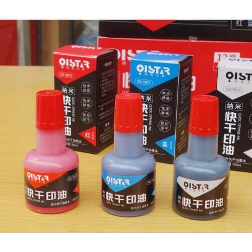 40ml Permanent Quick-Dry Ink for Selfinking Make Stamp for Metel Plistic Ceramics Glass Paper