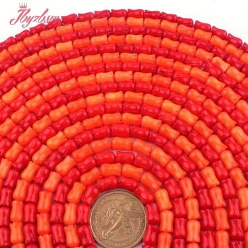 6x9mm Carve Flower Coral Beads Natural Stone Beads For DIY Necklace Bracelets Eaaring Pandant Jewelry Making 15" Free Shipping