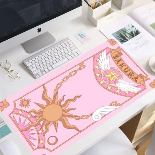 Anime kawaii Big Mouse Pad Large Rubber Gaming Mat Speed Kawaii XL MousePad Keyboard Locking Edge Otaku Compute mouse pad