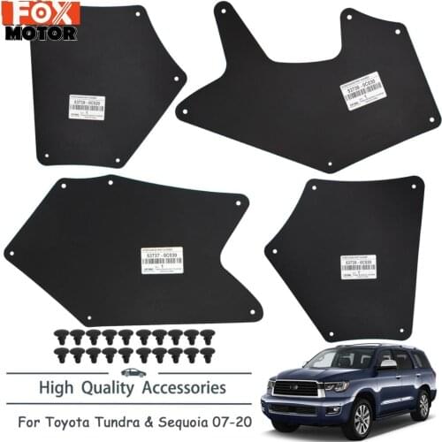 Mud Flaps Splash Guards Mudflap Mudguards Fender Liners Shield Apron Seal For Toyota Tundra Sequoia 07-20 53737-0C030 537360C030