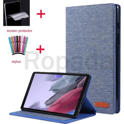 For Samsung Tab A7 Lite Case 2021 8.7 inch Cowboy Flip Cover Funda For SM-T220 T225 Tablet Cover+screen protector+stylus