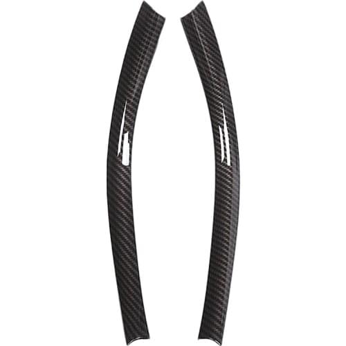 2Pcs Black Chrome Center Console Decoration Strips Trim for Mercedes Benz A/Gla/Cla Class 200 220 260 W176 A180