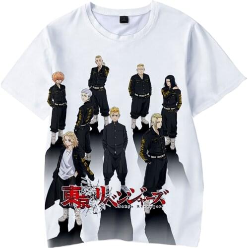 New Printing 3D Comic Tokyo Revengers T Shirt Men Women Tees Fashion Hip Hop Kids Tops Casual Boys Girls Summer White t-Shirt