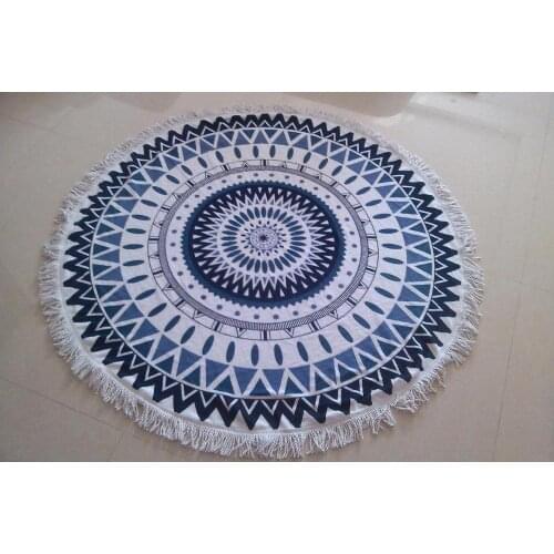 Geometric Round Beach Towel Tassels Bohemia Microfiber Bath Shower Towel For Adults Picnic Yoga Mat Blanket Cover Good qualit