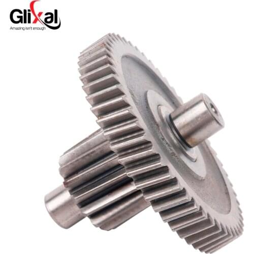 Glixal GY6 49cc 50cc Counter Shaft Reduction Gear for 139QMB 139QMA 4-Stroke Chinese Scooter Moped ATV Go-Kart