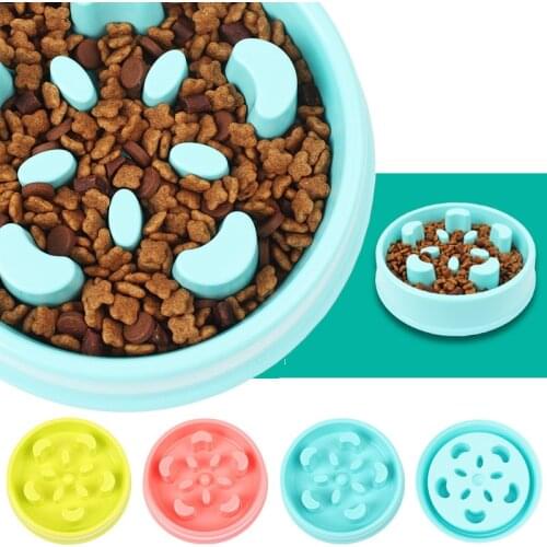 Pawstrip pet bowl Anti Choke Pet Dog Bowl Feeder Funny Slow Down Eating Feeder Dish