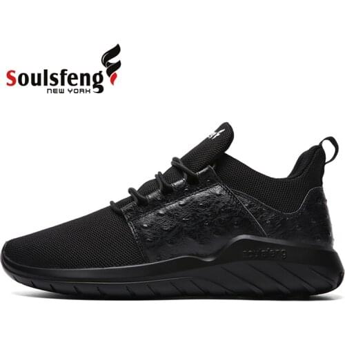 Soulsfeng Mens Running Shoes Sneakers Black Mesh Breathable Lightweight Summer Women Sneakers Slip-on Outdoor Training Shoes