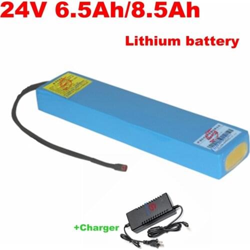 Size strip Lithium battery 24v 6.5Ah 8.5Ah electric scooter battery li-ion pack for motor 500w bike ECO Master S2 + 2A charger