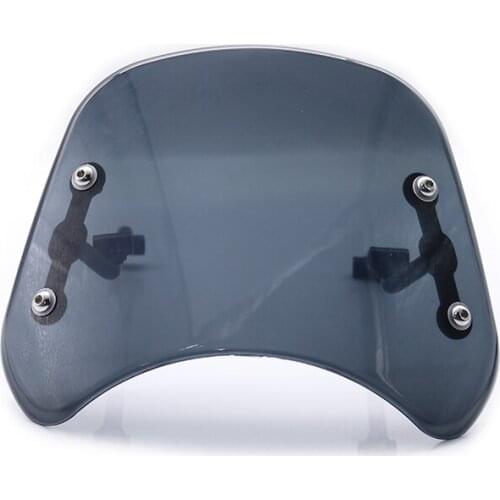 Motorcycle Moto Retro Black Windshield Windscreen for Benelli Leoncino 500 Universal Scooter Motor Wind Deflector Wind Screen