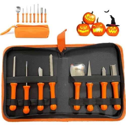 8ps/set Halloween Pumpkin Carving Kit Pumpkin Lantern Carving Tools Stainless Steel Pumpkin Carving Tool Set For Kitchen Cooking