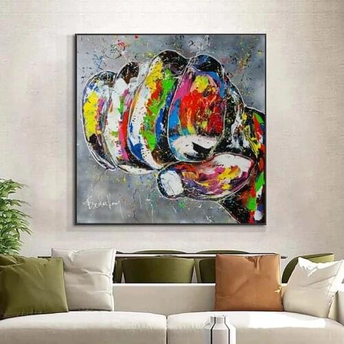 Pop Street Graffiti Art Fist Struggle Canvas Painting on The Wall Art Posters Prints Wall Pictures for Living Room Home Cuadros