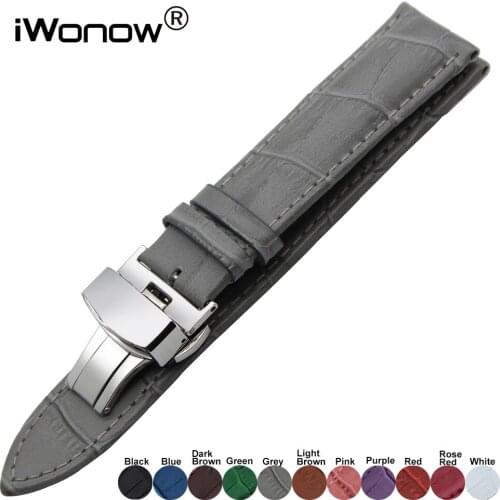 22mm Genuine Leather Watchband for Pebble Time Gear 2 Neo Live Moto 360 2 46mm Asus ZenWatch 1 2 Men LG G Watch Wrist Band Strap