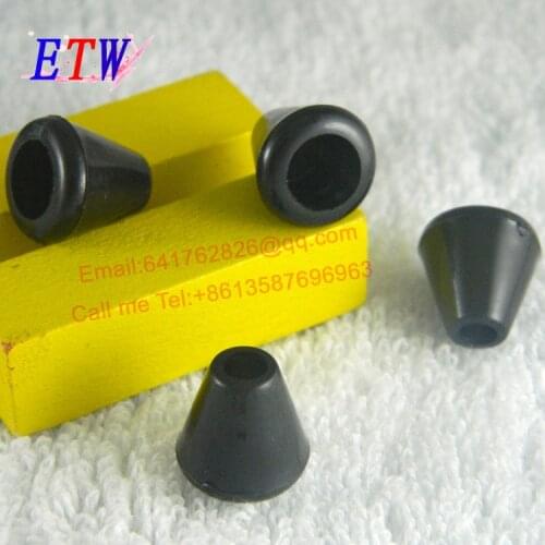 Free shipping cord end, 12*12MM cord bell black color 200 pcs/lot Garment bag shoes accessories Wholesale and retail