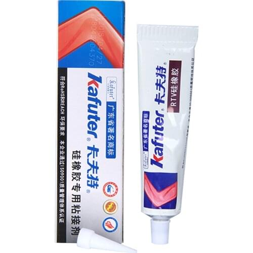 Kafuter 40g Silicone Rubber Special Adhesive Insulation High Temperature Resistant Super Glue Glass Metal Stone Bonding Agent
