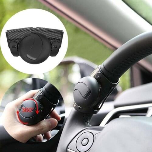 Universal 360 Steering Wheel Booster Knob Silicone Steering Wheel Assistive Ball Power Booster Reversing Effort-saving Spinner