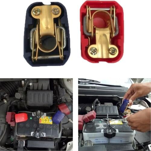 2PCS Univerisal Auto Car 12V Quick Release Battery Terminals Connector Clamps Removable Battery Clamps