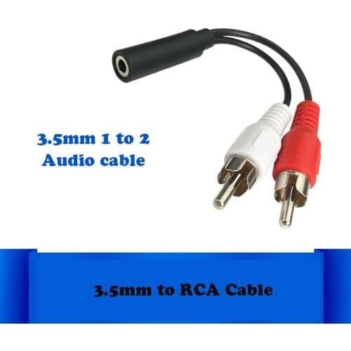 High Quality Jack RCA Stereo Audio Cable Converter 3.5mm Jack Male to 2 RCA Female Adapter wholesale
