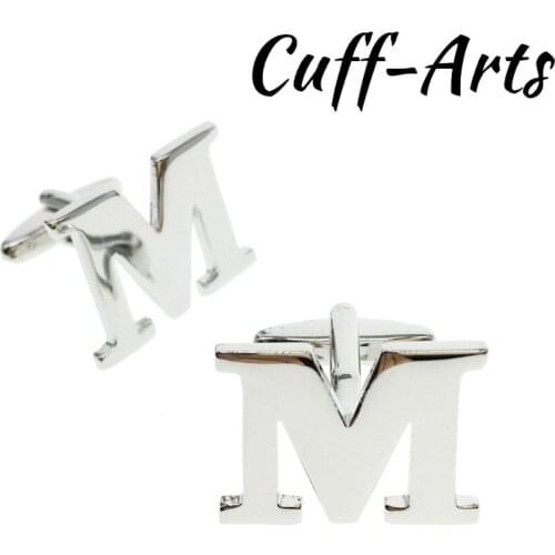 Cuffarts 26 Letters Cufflinks A-Z Alphabet Cuff links Personality Mix&Match Choose 2 Different Letters For Initials