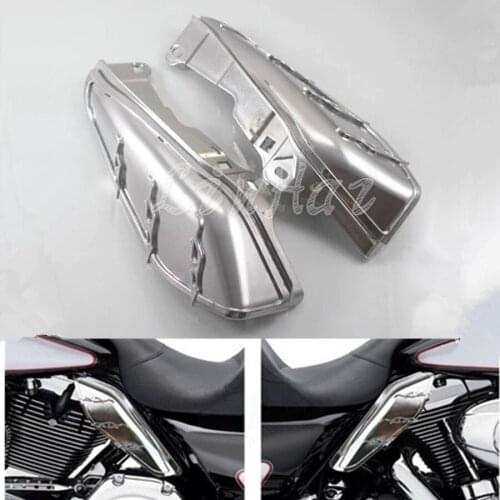 Chrome Motorcycle AirMaster Accents Trims For Mid-Frame Air Deflectors Fit For Harley Touring FL Models