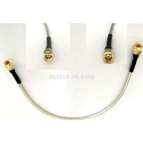 10pcs RF Pigtail RP-SMA RP SMA Male to SMA Male Plug Cable Connector RG402 50cm