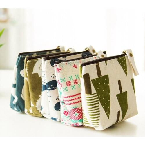 2pcs Zipper Storage Bag Credit Card Holder Cosmetics Organizers Pouch Headphone Case Coin Purse Travel Sanitary Pad Bag