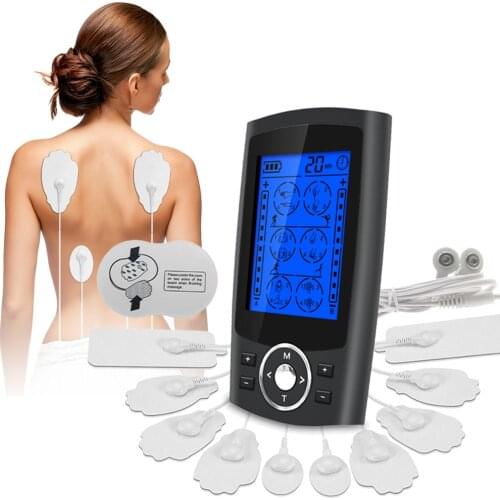24 Modes Electrical EMS Muscle Stimulator Electrodes Pads Compex Shock Waves Physiotherapy Tens Machine Pulse Massager For Body