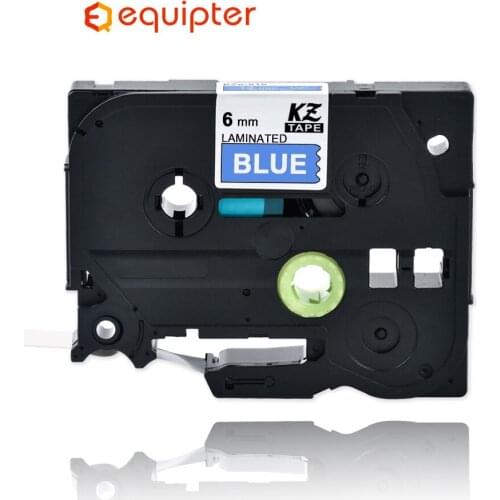 6mm White on blue Tze-515 Compatible Brother p-touch printers tze515 tz-515 tz tze 515 label tape ribbon for ptouch label maker