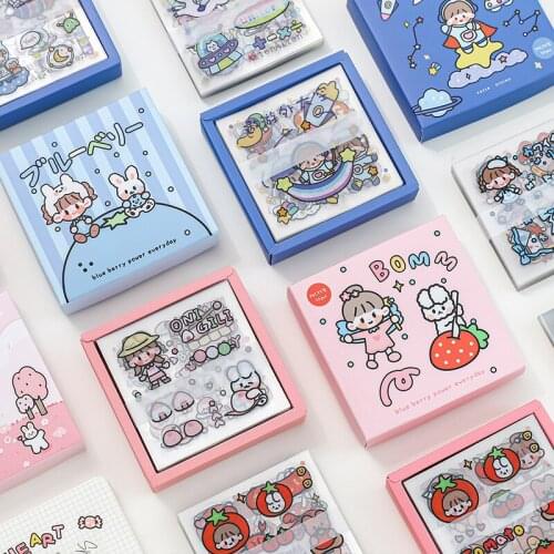 8packs/LOT soft series Creative decoration DIY stationery PVC sticker