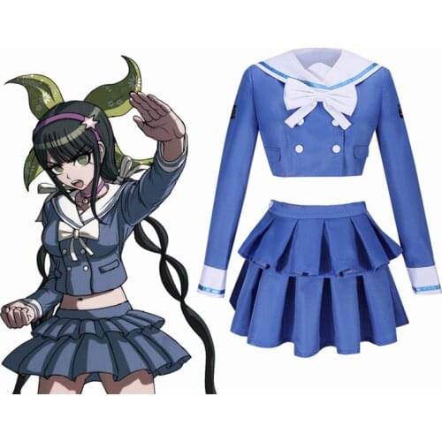 Anime Danganronpa V3: Killing Harmony Chabashira Tenko Cosplay Costume Outfits Adult Women JK Uniform Skirt Halloween Carnival