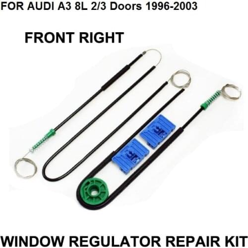 1996-2004 CAR WINDOW CABLE FOR AUDI A3 8L 3 DOOR ELECTRIC WINDOW REGULATOR REPAIR KIT FRONT - RIGHT,OE#8L3837462