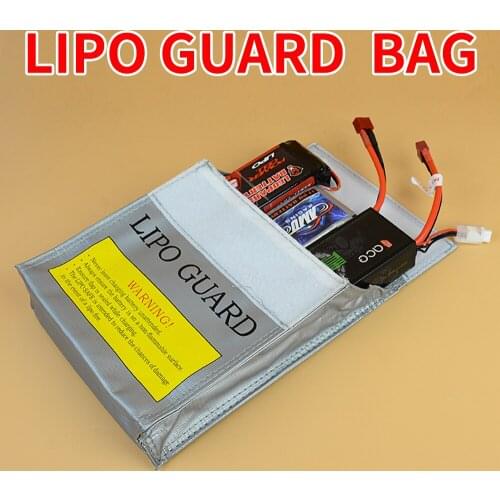 RC Car Parts Fire Retardant LiPo Lithium Battery Bag Safe Guard Charging Box Sack Pouch Fireproof Explosion-proof Medium small